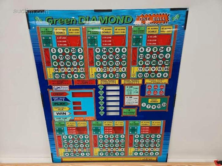 Frontplaat bingo/gokautomaat Wimi Green Diamond, Divers, Divers Autre, Enlèvement