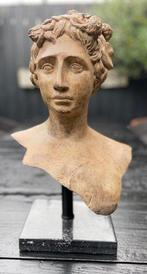 Statue, Bronzen buste dameshoofd - 46 cm - Bronze patiné