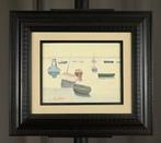 Pierre Palue (1920 - 2005) - Arcachon le matin, Antiek en Kunst