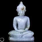 Natuurlijke lavendel jadeïet nefriet Shiva-snijwerk 350,4