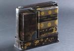Antique Gold Maki-e Nodate Bento Box  with Wooden Box -, Antiek en Kunst