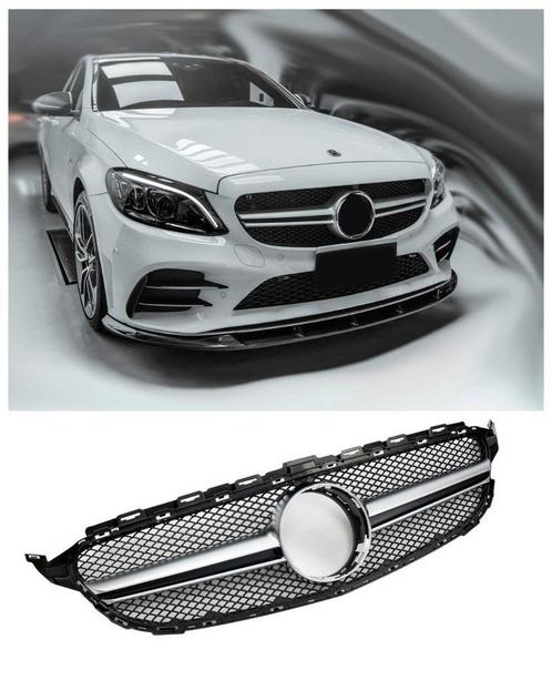 Grill Sport grille past op Mercedes W205 pre-facelift zwart, Auto diversen, Auto-accessoires, Verzenden