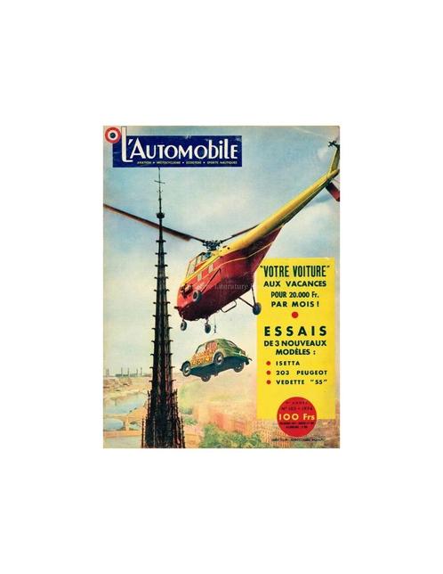 1954 L'AUTOMOBILE MAGAZINE 103 FRANS, Livres, Autos | Brochures & Magazines, Enlèvement ou Envoi