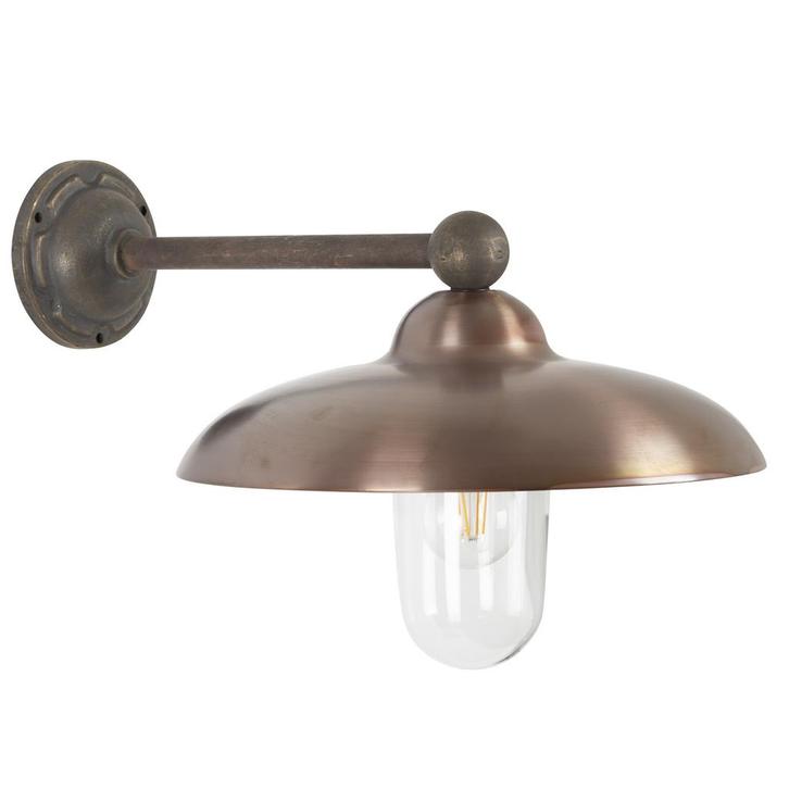 Stal- & Boerderijlampen Le Havre Muurlamp Brons, Tuin en Terras, Buitenverlichting, Verzenden