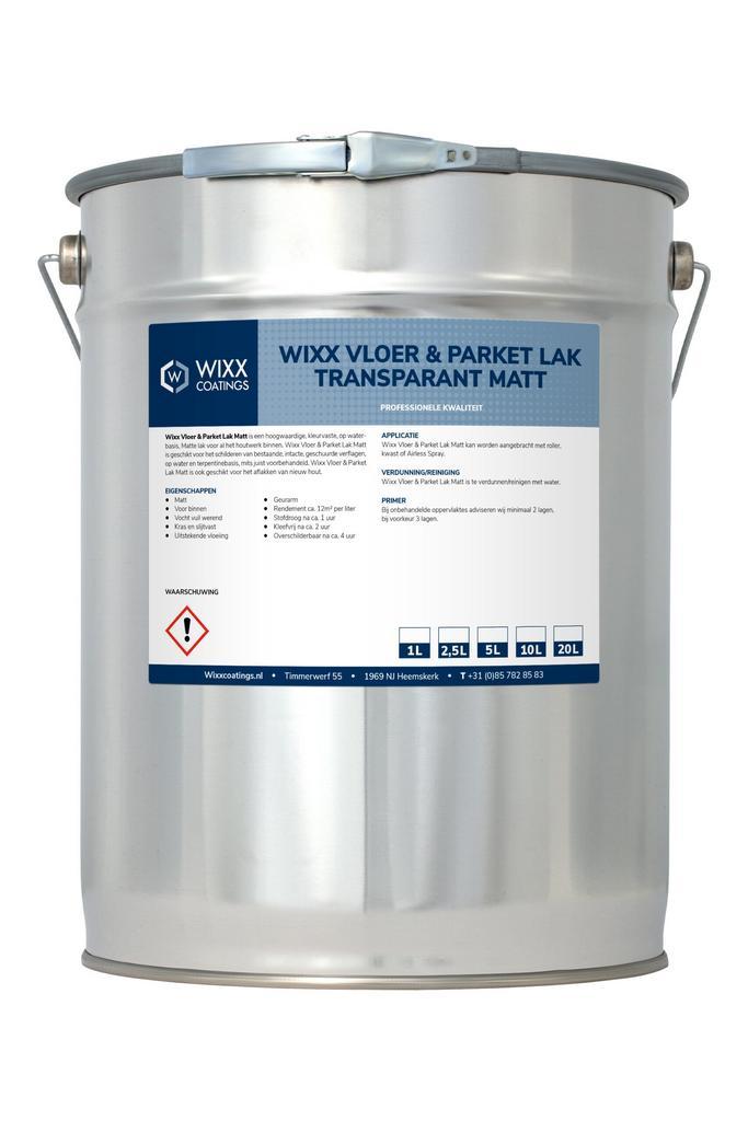 Wixx Vloer & Parket Lak Transparant Matt 5L, Doe-het-zelf en Bouw, Verf, Beits en Lak, Nieuw, Verzenden