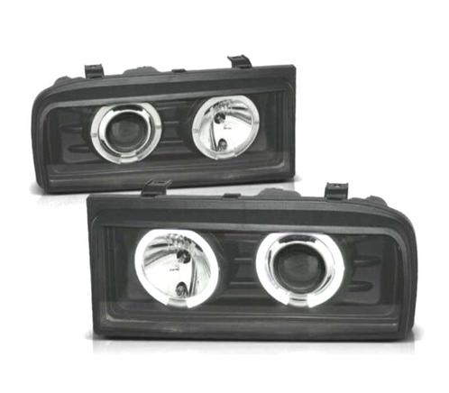 PHARES VOLKSWAGEN VW CORRADO 88-95 ANGEL EYES CCFL FOND NOIR, Auto-onderdelen, Verlichting, Verzenden
