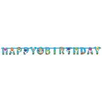 Baby Shark Letterslinger Happy Birthday 1,8m, Verzenden, Nieuw