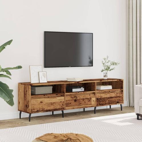 vidaXL Tv-meubel 150x30x44,5 cm bewerkt hout oud houtkleurig, Huis en Inrichting, Kasten |Televisiemeubels, Nieuw, Verzenden