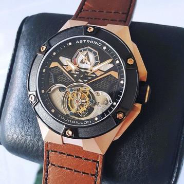 Astronic - Flying TOURBILLON - Co-axial - Gold - Power beschikbaar voor biedingen