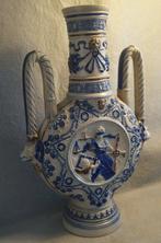 Vaas - Grote Duitse Wasterwald aardewerk grijs en blauw