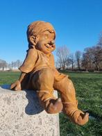 Beeldje - Sitting gnome - IJzer (gegoten/gesmeed), Antiek en Kunst, Curiosa en Brocante