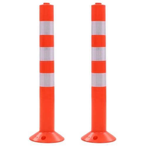 vidaXL Verkeerspalen 75 cm kunststof 2 st, Huis en Inrichting, Overige Huis en Inrichting, Nieuw, Verzenden