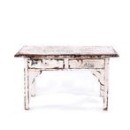 Kleine houten tafel | Vintage salontafel