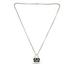 Collier avec pendentif - 18 carats Or blanc, Collier
