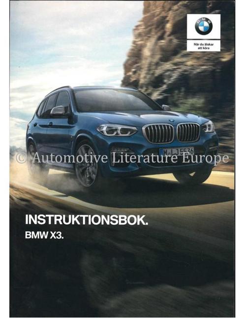 2018 BMW X3 INSTRUCTIEBOEKJE ZWEEDS, Auto diversen, Handleidingen en Instructieboekjes, Ophalen of Verzenden