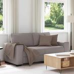 vidaXL 2-zitsbank Taupe 140 cm Stof, Huis en Inrichting, Zetels | Zetels, Verzenden, Nieuw