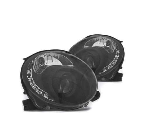 PHARES POUR FIAT 500 07-15 DAYLIGHT TFL FOND NOIR, Auto-onderdelen, Verlichting, Verzenden