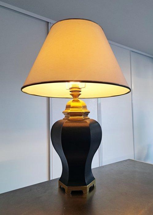 le dauphin - Lampe - Céramique, Laiton, tissu - Lampe de, Antiek en Kunst, Antiek | Verlichting