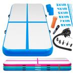 Opblaasbare PVC gym mat, Blauw, 6 meter, met elektrische luc, Verzenden, Nieuw
