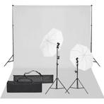 vidaXL Fotostudioset met verlichtingsset en achtergrond, Verzenden, Nieuw