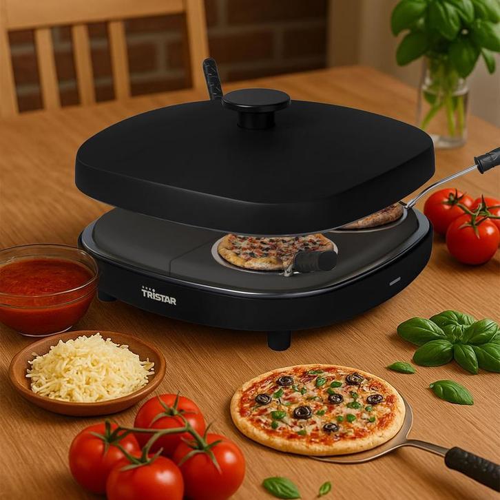 Tristar mini pizzamaker 4 personen - Type: PD-4908 | 900, Huis en Inrichting, Tafels | Eettafels, Nieuw, Verzenden
