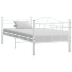 vidaXL Bedbank metaal wit 90x200 cm, Huis en Inrichting, Slaapkamer | Bedden, Verzenden, Nieuw