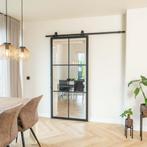 Stalen Schuifdeur - 6 Vlaks - Helder glas, Doe-het-zelf en Bouw, 75 tot 150 cm, Nieuw, 150 tot 225 cm, Metaal