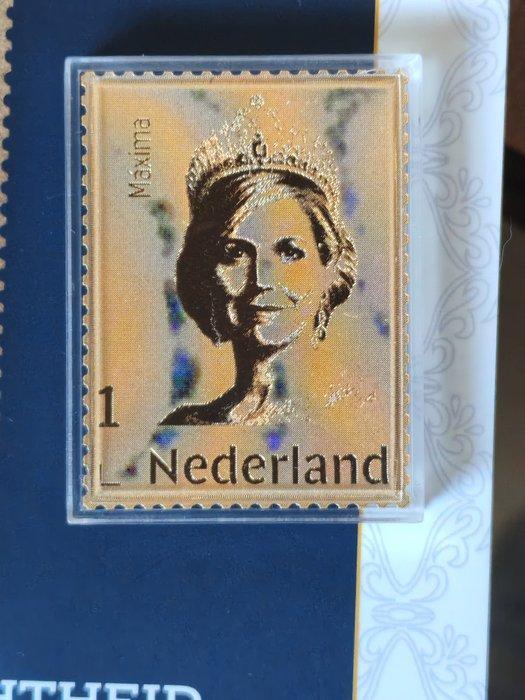 Nederland - Gouden postzegel maxima met certificaat, Postzegels en Munten, Postzegels | Nederland