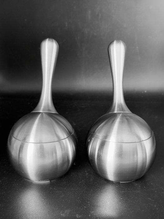 Georg Jensen - Philip Bro Ludvigsen - Peper- en zoutstel (2), Antiek en Kunst, Antiek | Meubels | Stoelen en Sofa's