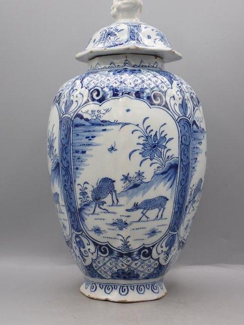 Jacob van der Kool, Grieksche A - Vase avec couvercle - Avec, Antiek en Kunst, Antiek | Glaswerk en Kristal