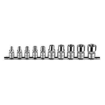 FORCE 3/8 & 1/4Doppen set Torx 10-delig, Ophalen of Verzenden