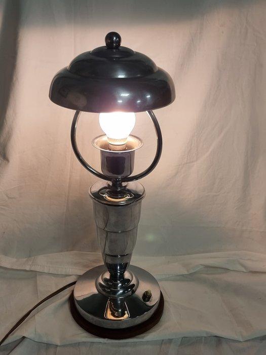 Buffet tafellamp - Metaal, Hout - Arte Deco tafellamp, Antiek en Kunst, Kunst | Designobjecten