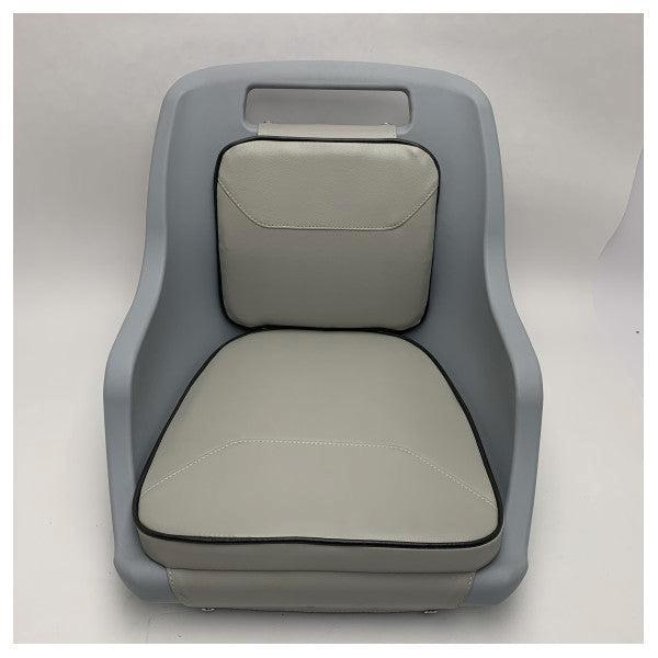 Bieden: Vetus Grey Pilot BoatSeat with Cushions White Outdo, Watersport en Boten, Bootonderdelen, Ophalen of Verzenden