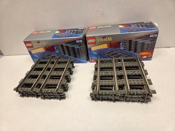 Lego Pièces - Train - 2x4515 Rails 3 Straight Track Short