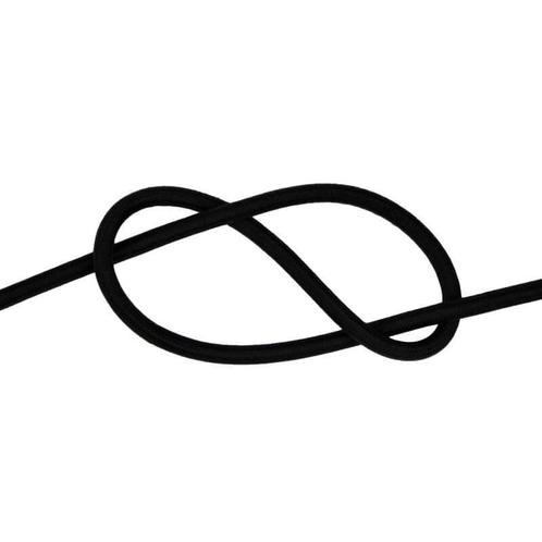 6mm Elastiek Koord Zwart, Sports nautiques & Bateaux, Accessoires & Entretien, Enlèvement ou Envoi