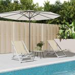 vidaXL Strandstoelen inklapbaar 2 st aluminium en textileen, Tuin en Terras, Tuinstoelen, Verzenden, Nieuw