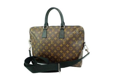 Louis Vuitton Macassar Porte Documents Handtas Tassen