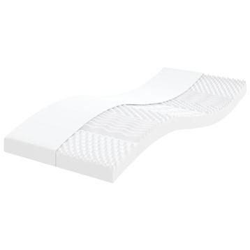vidaXL Schuimmatras 7 zones hardheid 20 ILD 90x200 cm wit, Huis en Inrichting, Verzenden, Nieuw