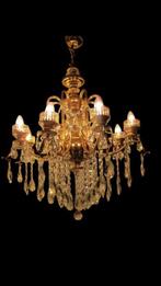 Lustre - Laiton doré - Lustre en cristal ancien