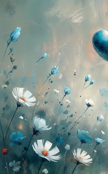 LuisonArt - Soffio di Blu - XXL, Antiek en Kunst, Kunst | Schilderijen | Modern