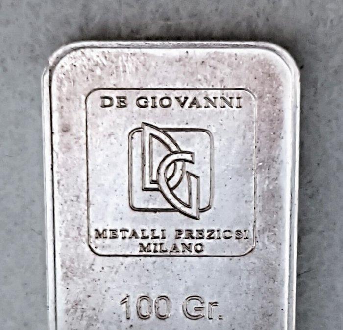100 gram - Zilver .999 - De Giovanni - Milano, Postzegels en Munten, Edelmetalen en Baren
