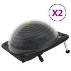 vidaXL Solarverwarmingen voor zwembad 2 st 75x75x36 cm HDPE, Verzenden, Nieuw