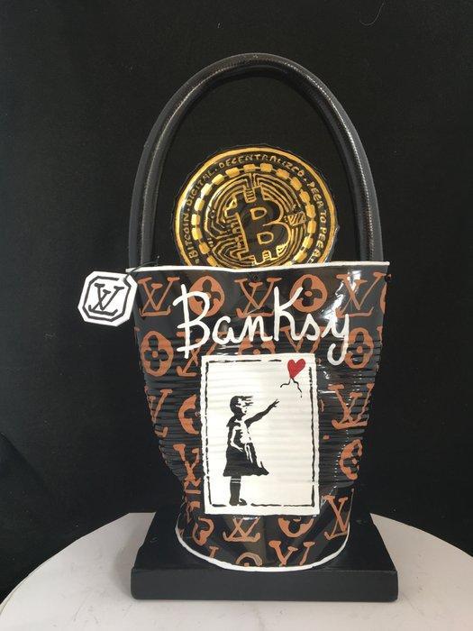 Norman Gekko - BANKSY Louis Vuitton BITCOIN (Special, Antiek en Kunst, Kunst | Designobjecten