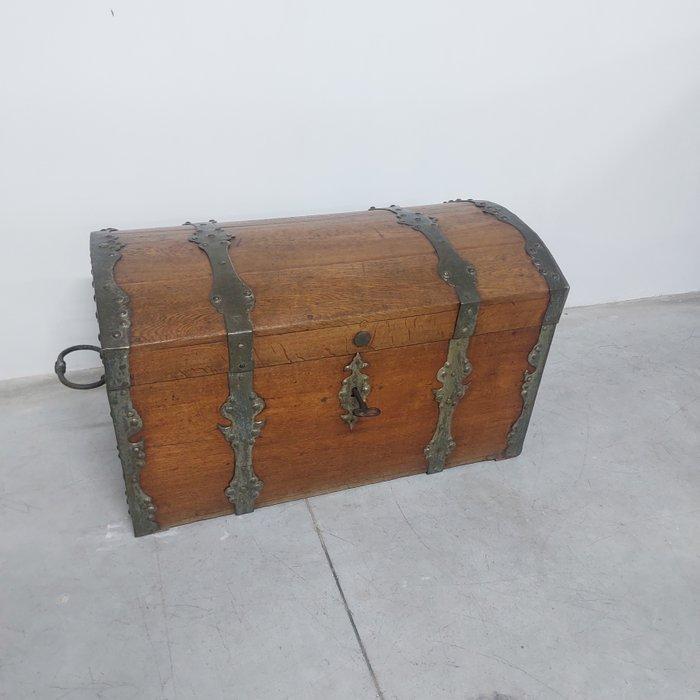 Kist - Eik - Antico Forziere .. kast, Antiek en Kunst, Antiek | Overige Antiek