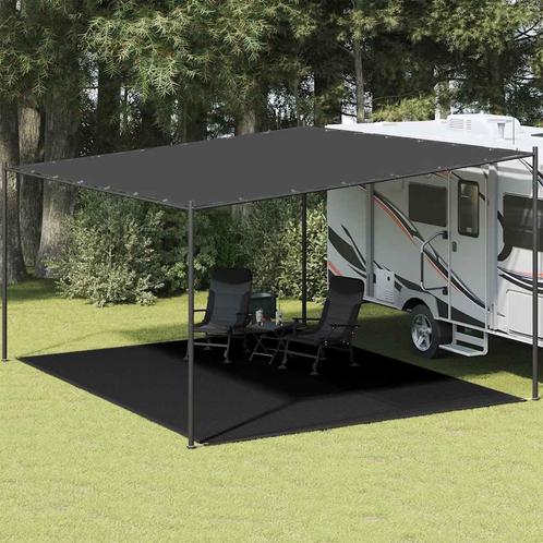 vidaXL Tenttapijt 400x500 cm zwart, Caravans en Kamperen, Tentaccessoires, Nieuw, Verzenden