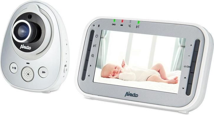 Alecto DVM-143 Babyfoon met camera - Aluminium/Wit, Kinderen en Baby's, Babyfoons, Nieuw, Verzenden