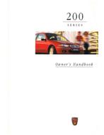 1999 ROVER 200 INSTRUCTIEBOEKJE ENGELS, Auto diversen, Handleidingen en Instructieboekjes