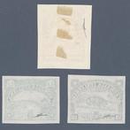 Italiaans Somalië - drie lithografische proefdrukken van het, Postzegels en Munten, Gestempeld