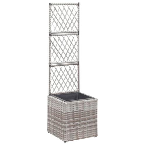 vidaXL Latwerkplantenbak verhoogd met 1 pot 30x30x107 cm, Tuin en Terras, Bloempotten, Nieuw, Verzenden
