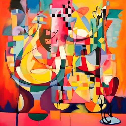 Marta Ellie (1985) - Champagne for the Gods XXL, Antiek en Kunst, Kunst | Schilderijen | Modern